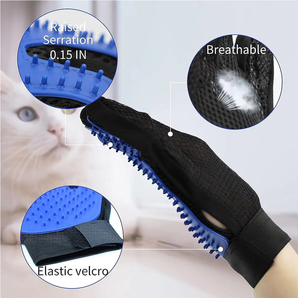 Pet Brush Glove Premium De-Shedding Glove