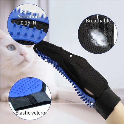 Pet Brush Glove Premium De-Shedding Glove