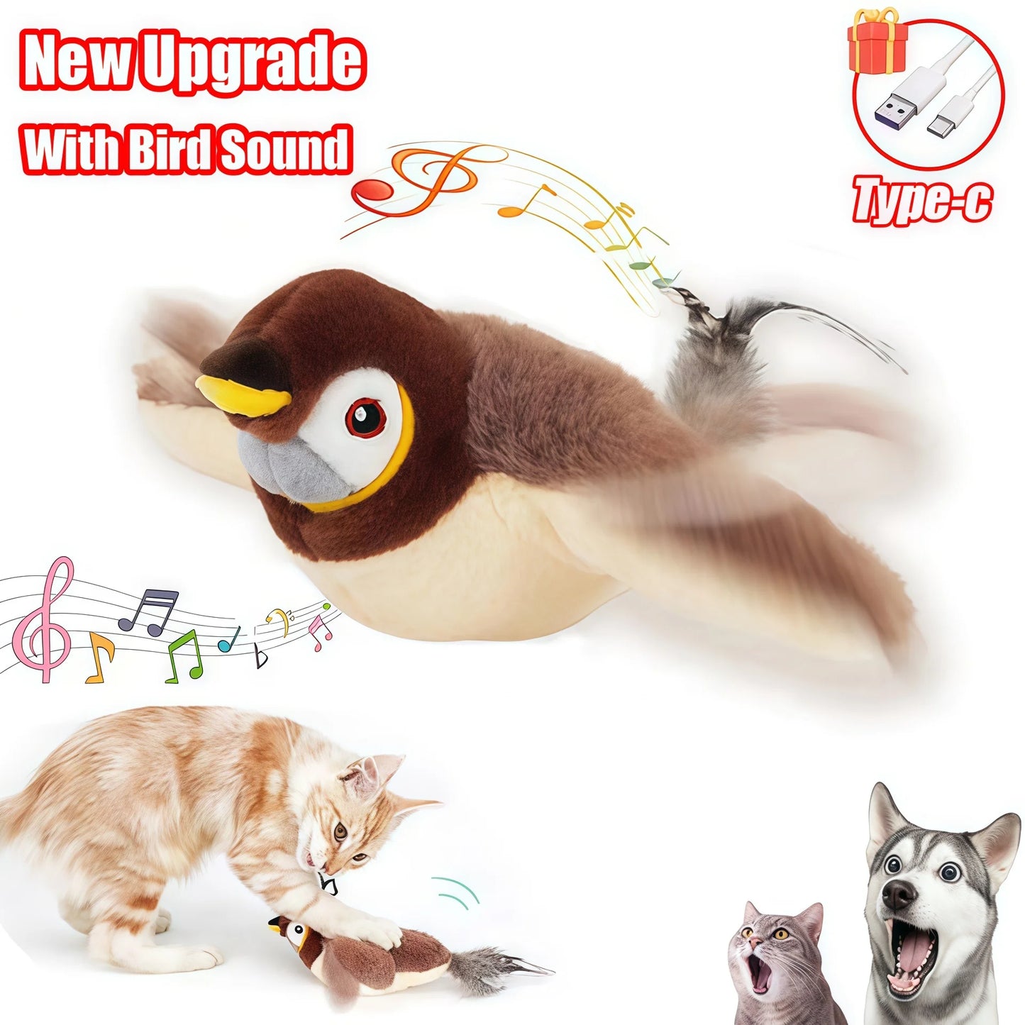 Interactive Cat Feather Toy | Automatic Wand Teaser for Indoor Cats