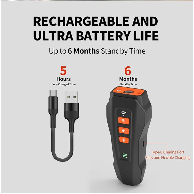 Ultrasonic Dog Bark Control Device with LED Flashlight