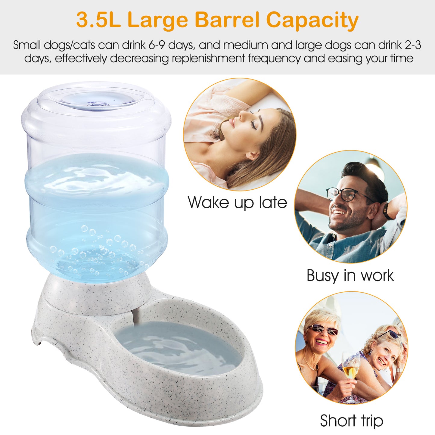 3.5L 1Gal Pet Water Dispenser