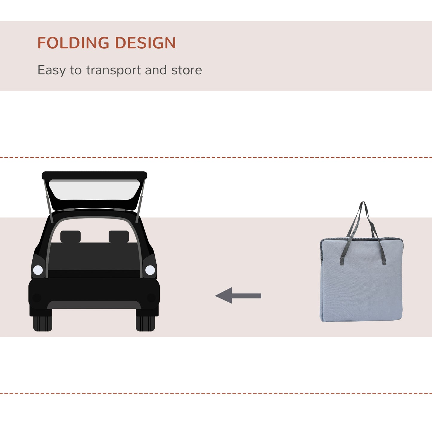 Pet Carrier Folding Bag Car Seat