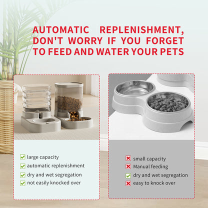 Pet Food And Water Dispenser