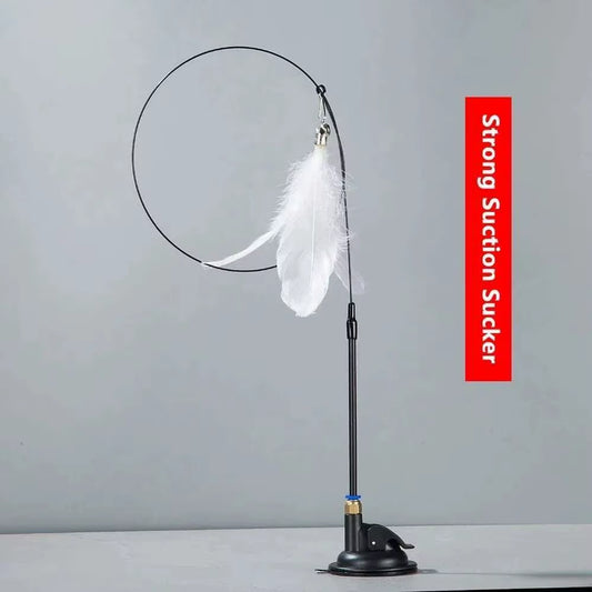 Interactive Cat Feather Toy | Automatic Wand Teaser for Indoor Cats