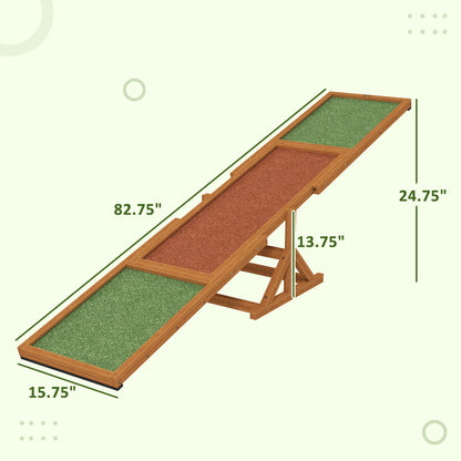 Wooden Dog Agility Seesaw for Training and Exercise
