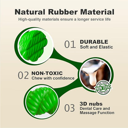 Natural Rubber Horseshoe-Shaped Chew Toys