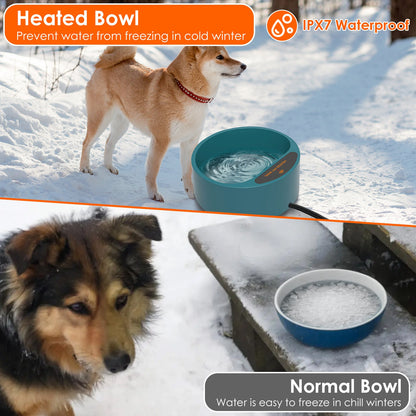 1Pc Heated Water Bowl