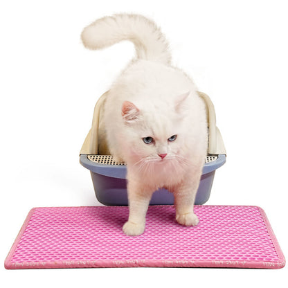 Double Layer Rice Shaped Cat Litter Pad