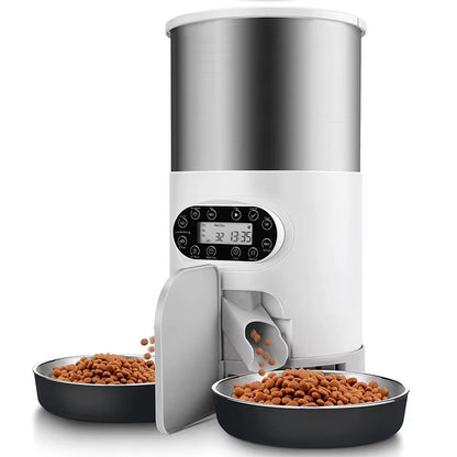 Smart WiFi Automatic Cat Feeder with Voice Recorder for Cats & Small Dogs