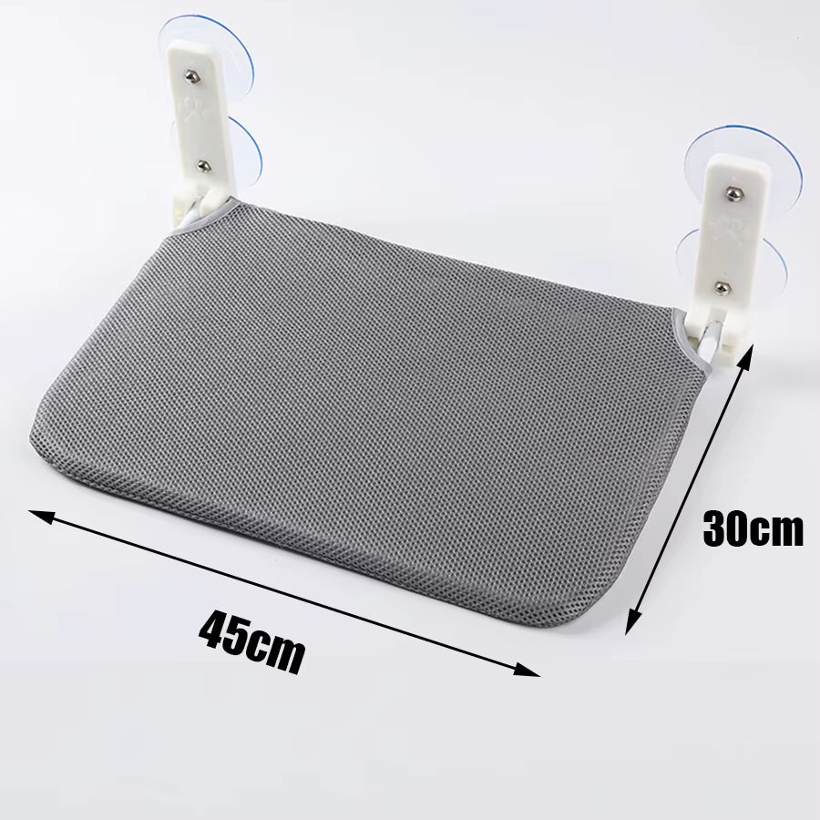 Cat Window Lounger Bed | Foldable Suction Cup Hammock for Cats