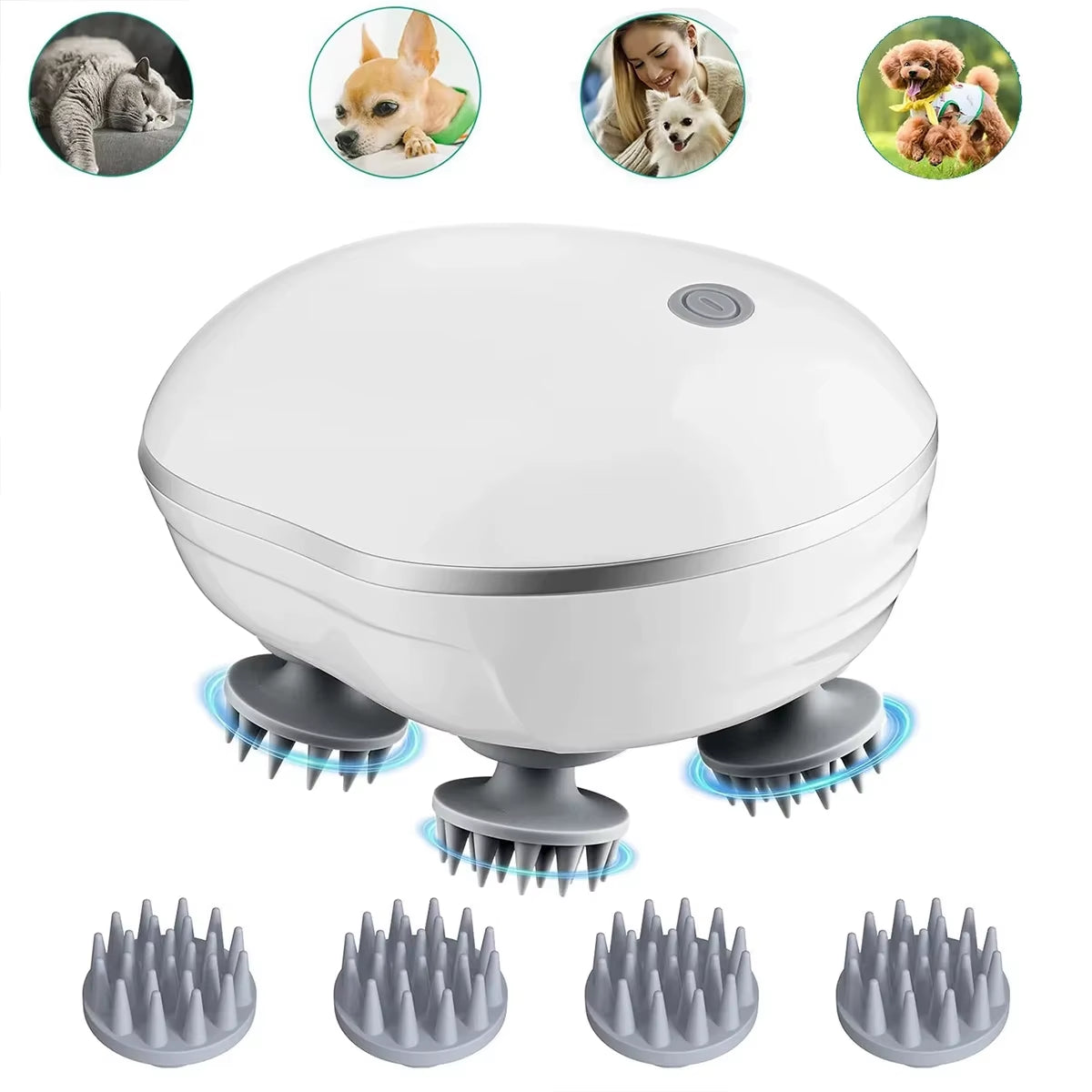 Purrfect Electric Cat Massager | Waterproof Relaxing Grooming & Massage Device