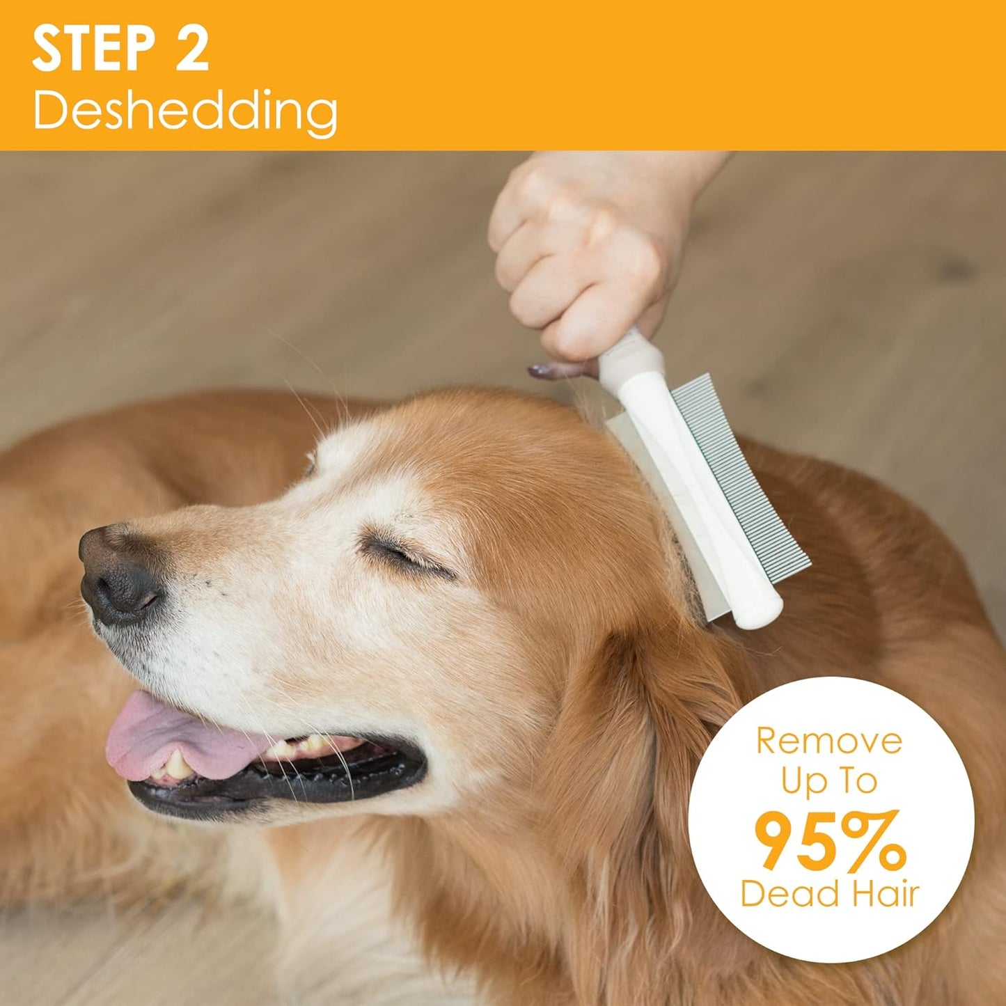 2 In 1 Dog Cat Deshedding Brush