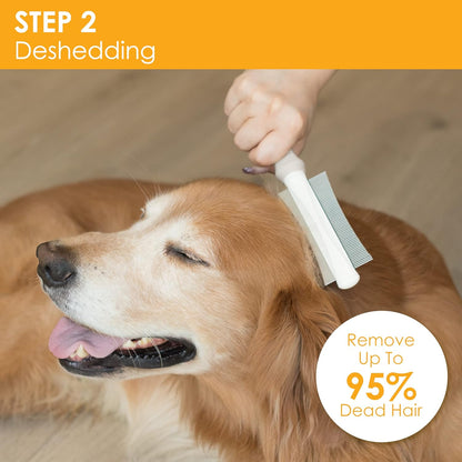 2 In 1 Dog Cat Deshedding Brush