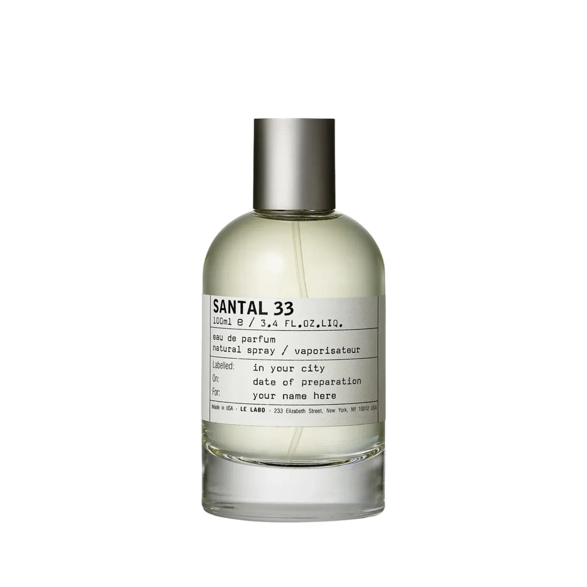 SANTAL 33 by Le Labo Eau de Parfum 100ml Spray Unisex Fragrance