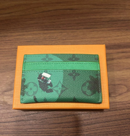 Louis Vuitton Green Card Holder – Luxury Leather Card Wallet