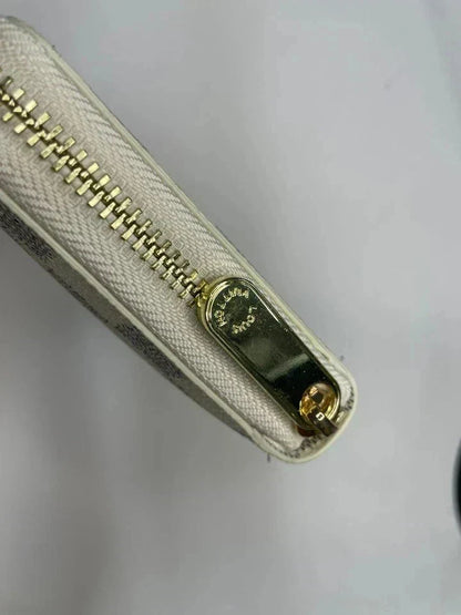 Louis Vuitton Damier Azur Zippy Wallet – White Zip Around Long Wallet