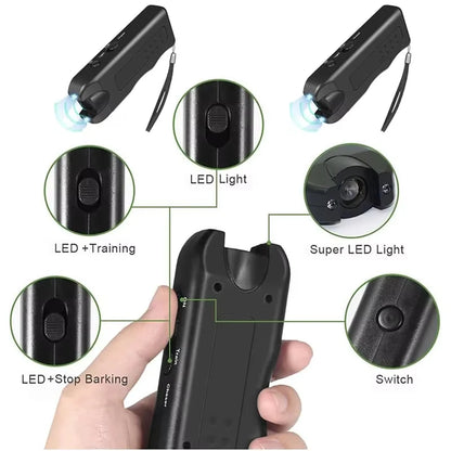 Ultrasonic Dog Repeller & Anti Barking Device with LED Light