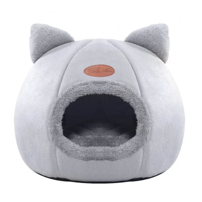 Cozy Winter Retreat: The Ultimate Deep Sleep Cat Bed & Dog House for Indoor Pets