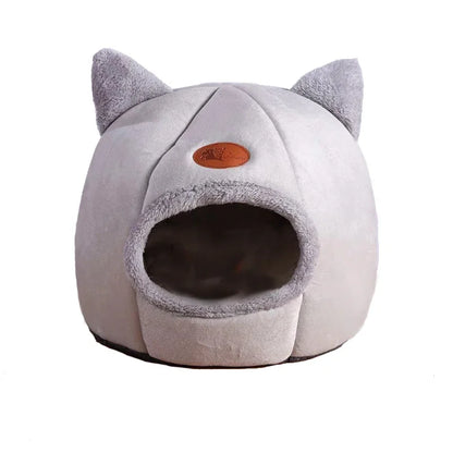 Cozy Winter Retreat: The Ultimate Deep Sleep Cat Bed & Dog House for Indoor Pets