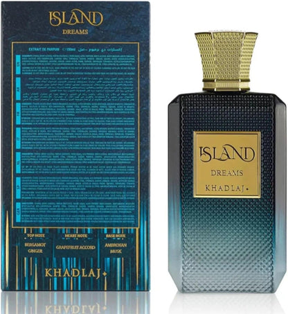 Khadlaj Island Dreams Extrait de Parfum for Unisex,LAXURY PERFUME