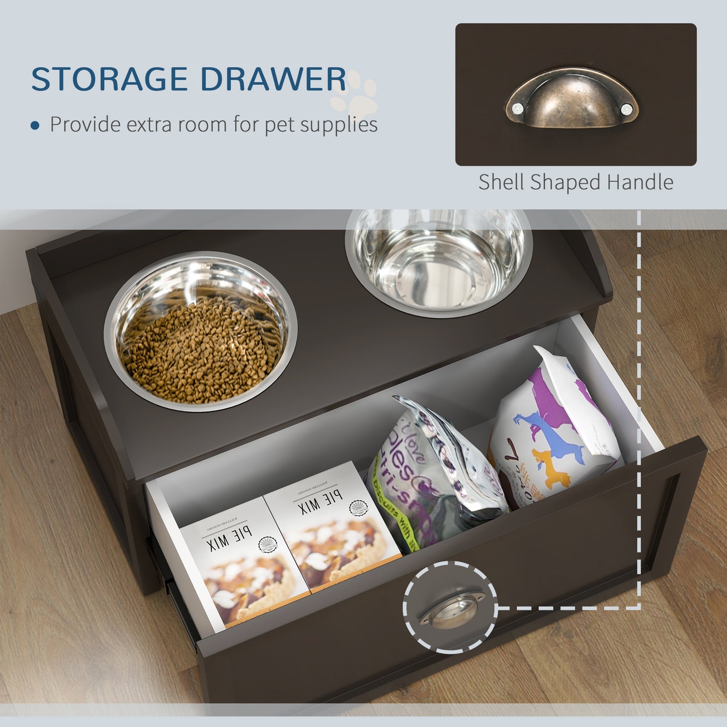 Pet Feeding Station Dish Bowl Set