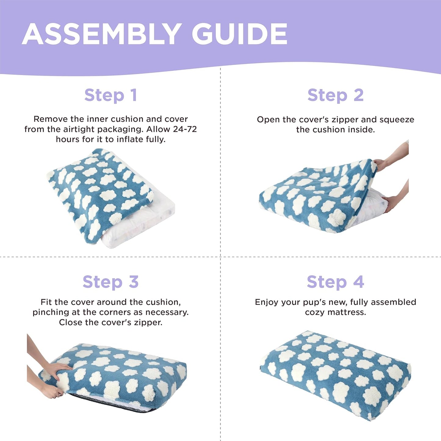 Dog Thick Shredded Chopped Foam Bed