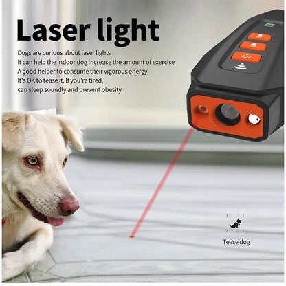 Ultrasonic Dog Bark Control Device with LED Flashlight