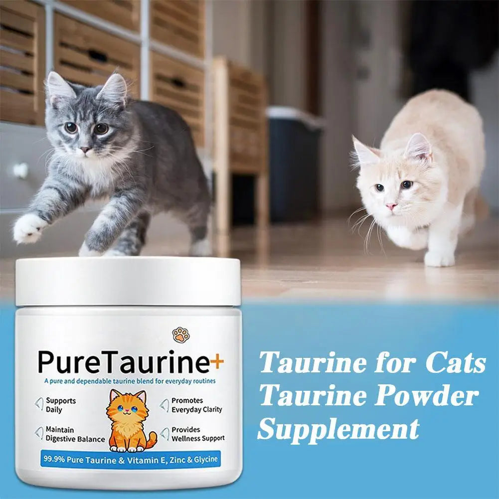 Pure Taurine Powder for Cats | Daily Feline Nutritional Supplement (200g)