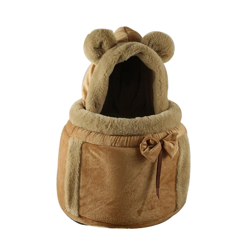 Cozy Cat Carrier Backpack | Soft Warm Travel Bag for Cats & Small Pets