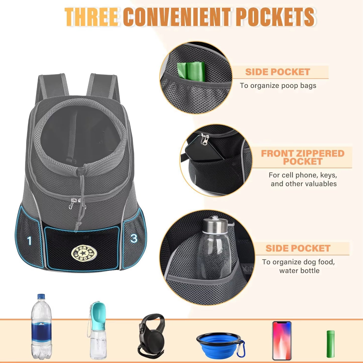 PawPouch Pet Carrier Backpack | Breathable Travel Backpack for Cats & Small Dogs