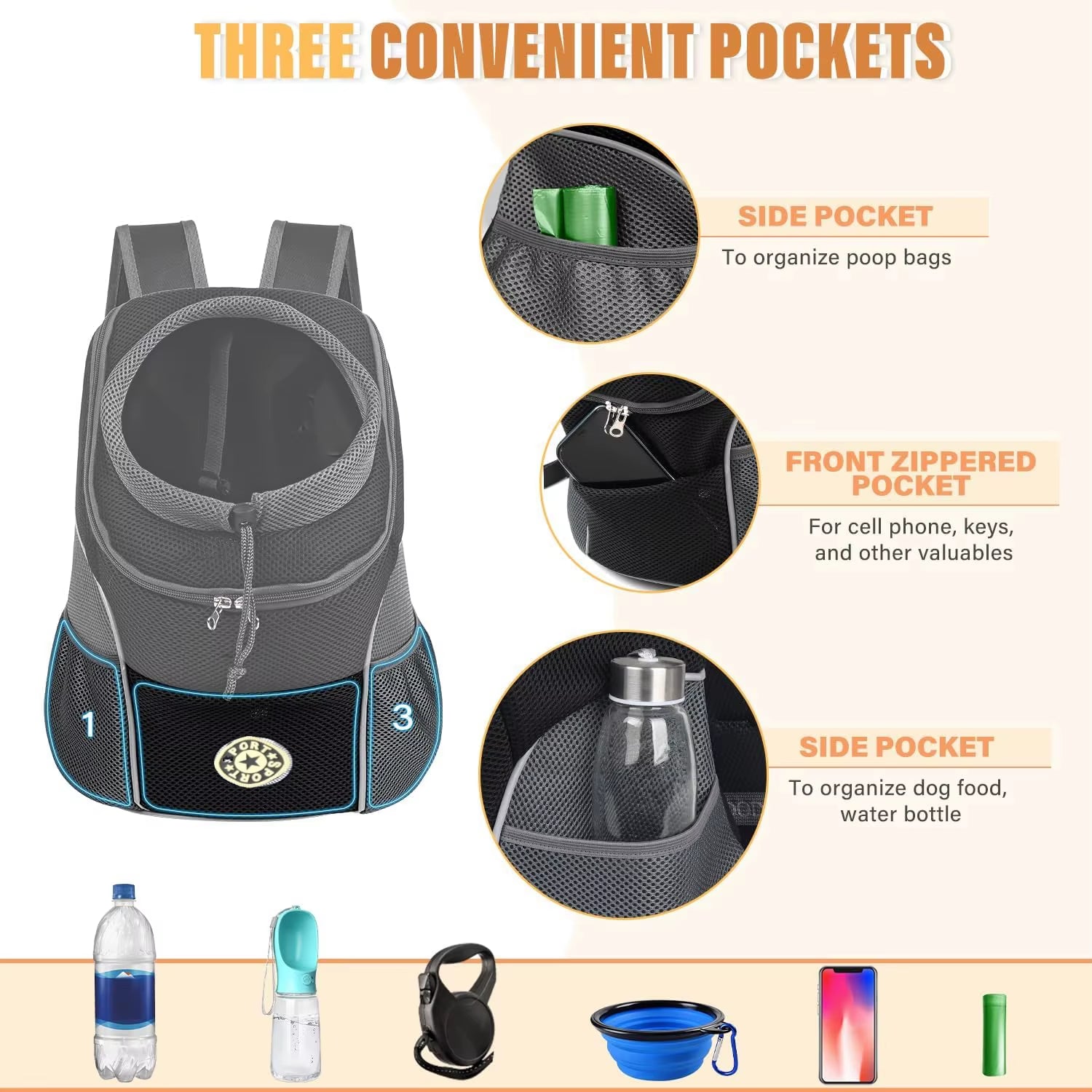PawPouch Pet Carrier Backpack | Breathable Travel Backpack for Cats & Small Dogs