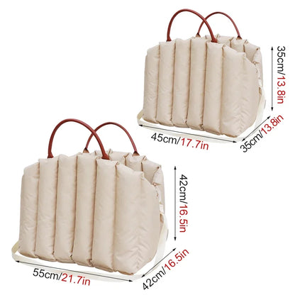 The Paw Purrse™ | Luxury Cat Carrier Tote Bag for Stylish Pet Travel