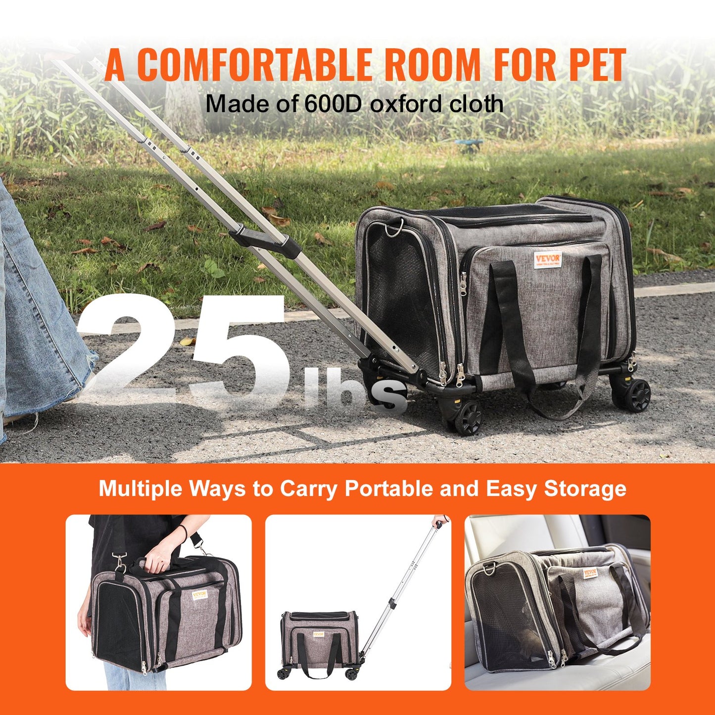 Airline Approved Rolling Pet Carrier