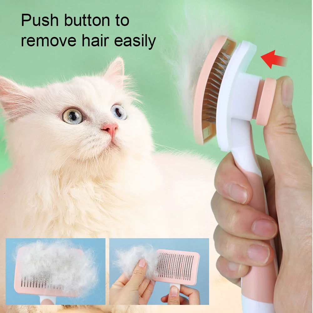 Pets Self Cleaning Slicker Brush