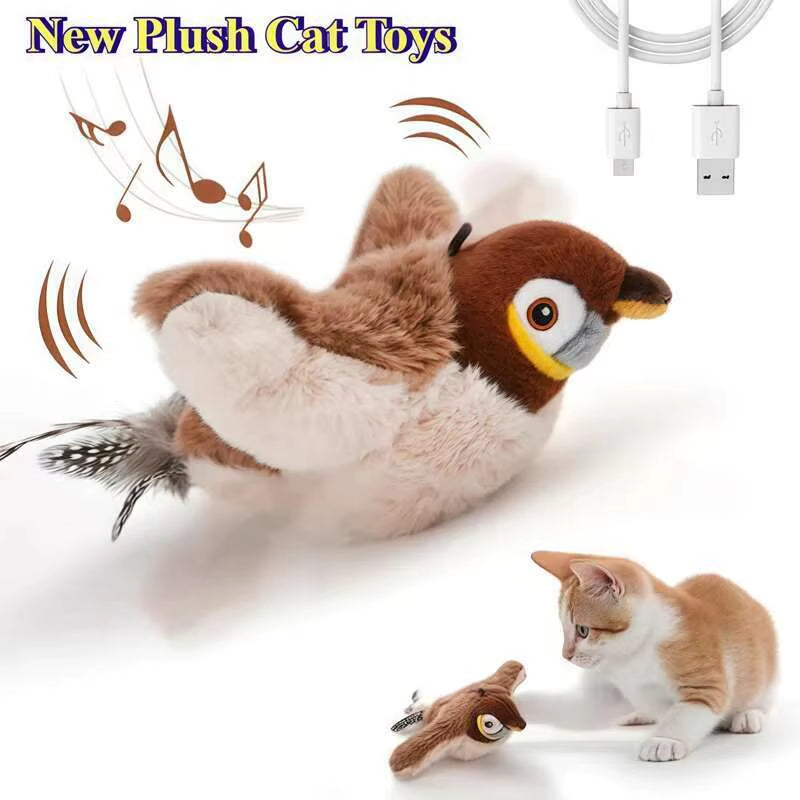 Interactive Cat Feather Toy | Automatic Wand Teaser for Indoor Cats