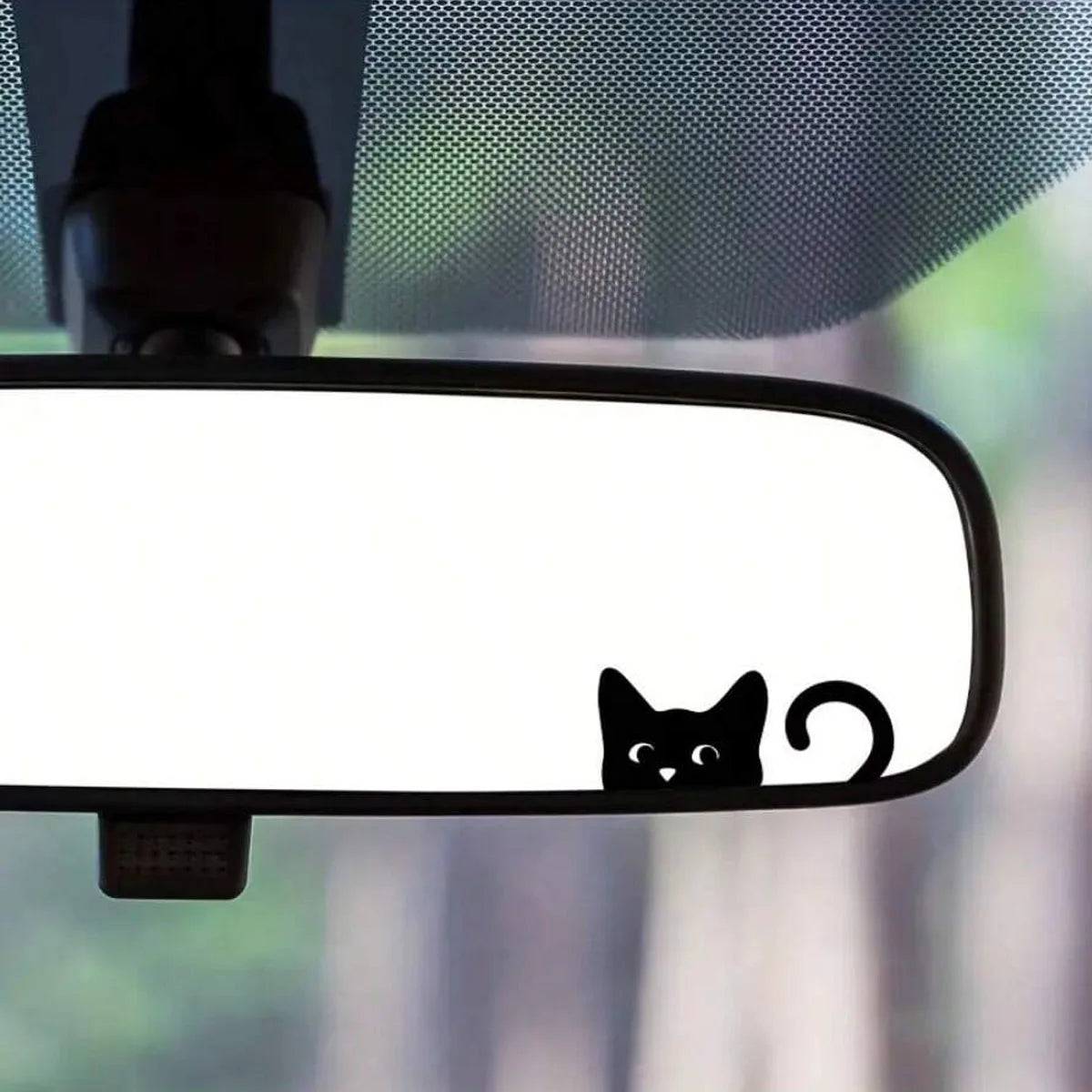 Peeking Cat Vinyl Sticker | Waterproof Car, Window & Mirror Decoration