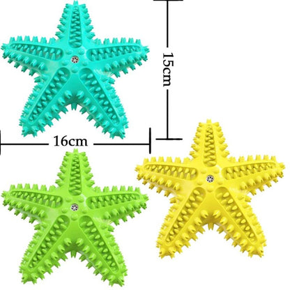Dogs Tooth Cleaning Chew Funny Interactive Training Starfish Toy