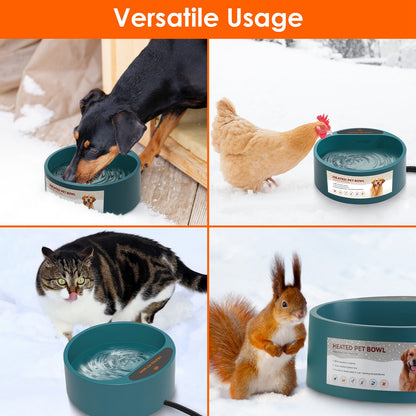1Pc Heated Water Bowl