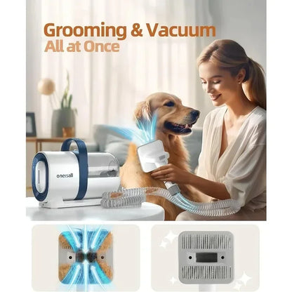 All-in-One Pet Grooming Vacuum Kit for Dogs & Cats | 11000Pa Suction