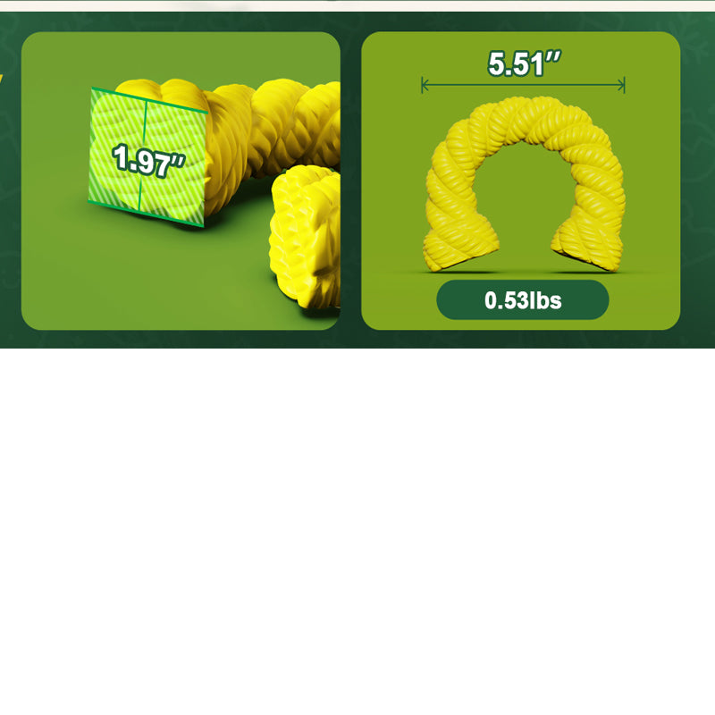 Natural Rubber Horseshoe-Shaped Chew Toys