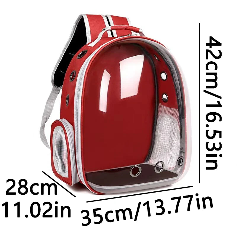 Transparent Cat Carrier Backpack | Breathable Space Capsule Travel Backpack for Cats & Small Pets