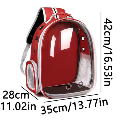Transparent Cat Carrier Backpack | Breathable Space Capsule Travel Backpack for Cats & Small Pets