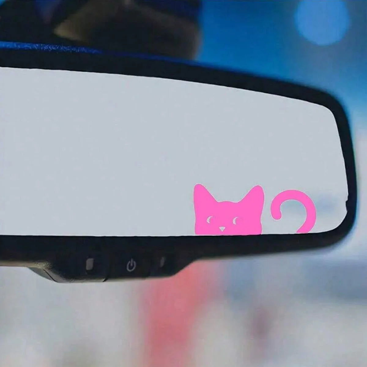 Peeking Cat Vinyl Sticker | Waterproof Car, Window & Mirror Decoration