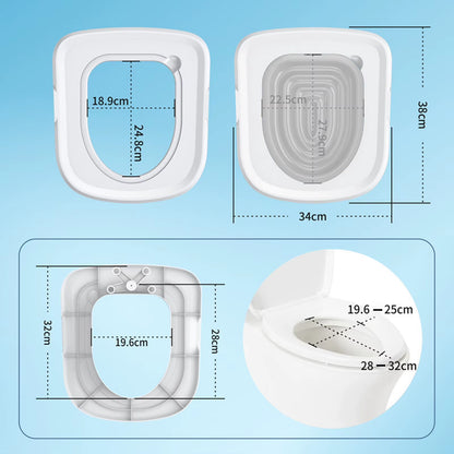 Reusable Cat Toilet Training Kit | Universal Cat Toilet Trainer for Indoor Cats