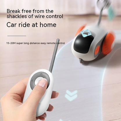 Automatic Chasing Cat Toy Car | Smart Interactive USB Rechargeable Toy