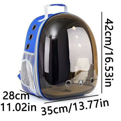 Transparent Cat Carrier Backpack | Breathable Space Capsule Travel Backpack for Cats & Small Pets