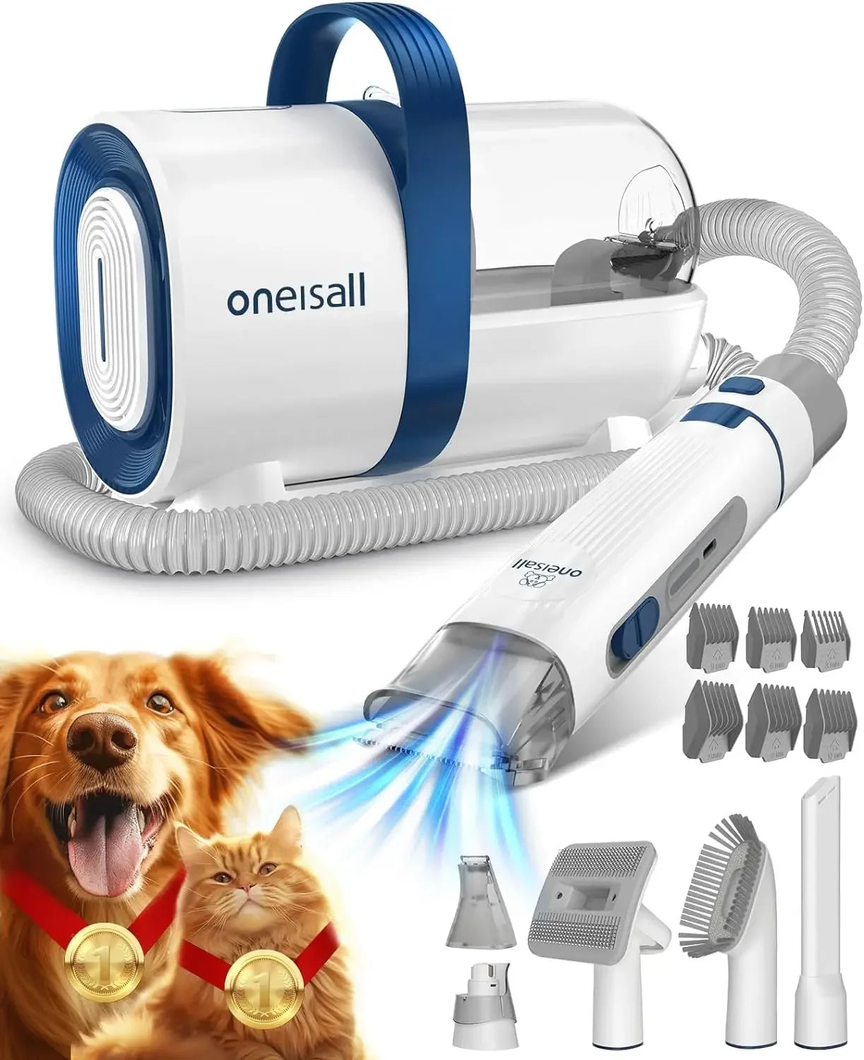All-in-One Pet Grooming Vacuum Kit for Dogs & Cats | 11000Pa Suction