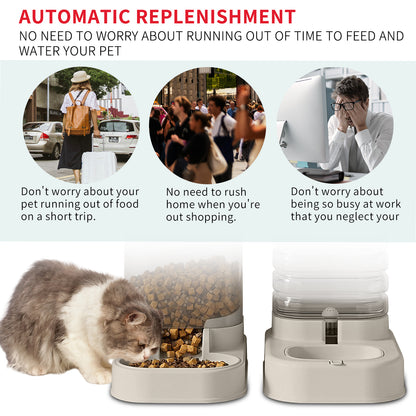 Pet Food And Water Dispenser