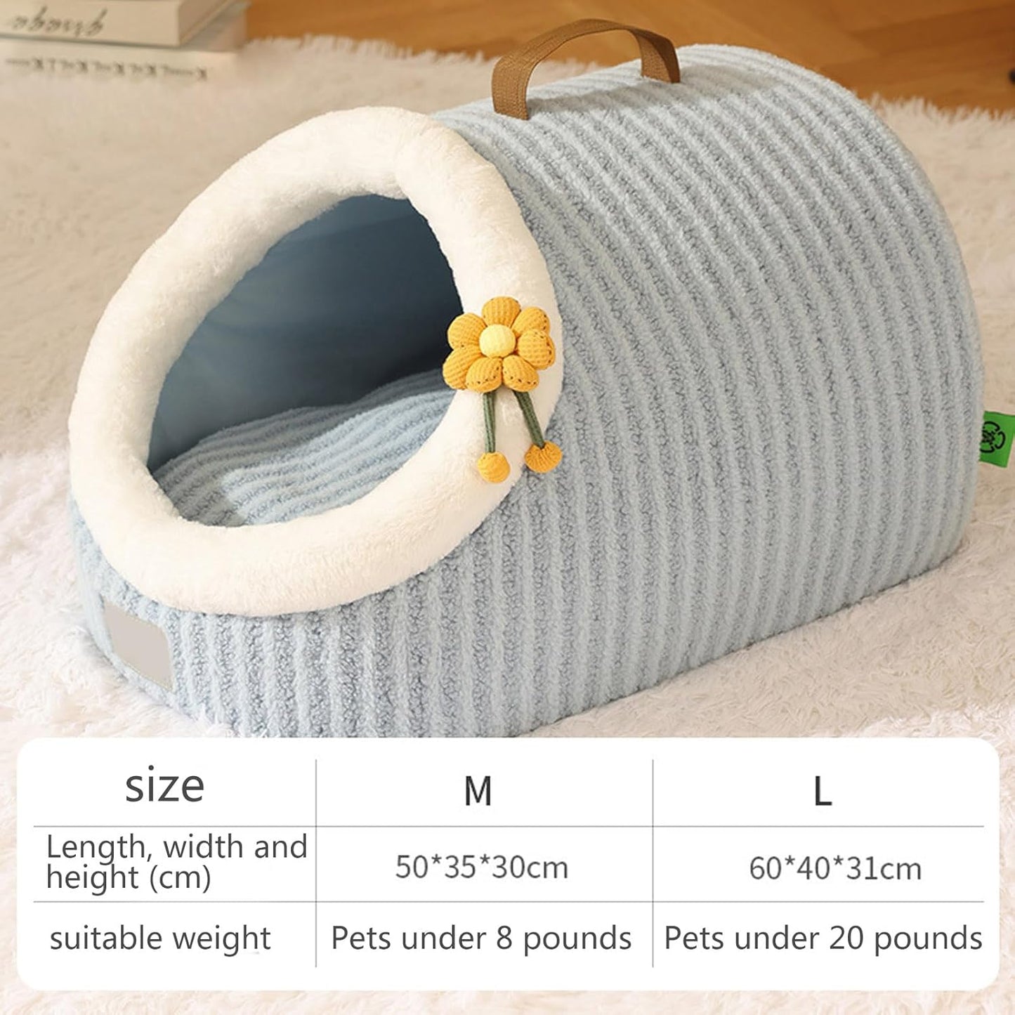 Washable Cushioned Pillow  Calming Cozy Soft Cat Beds