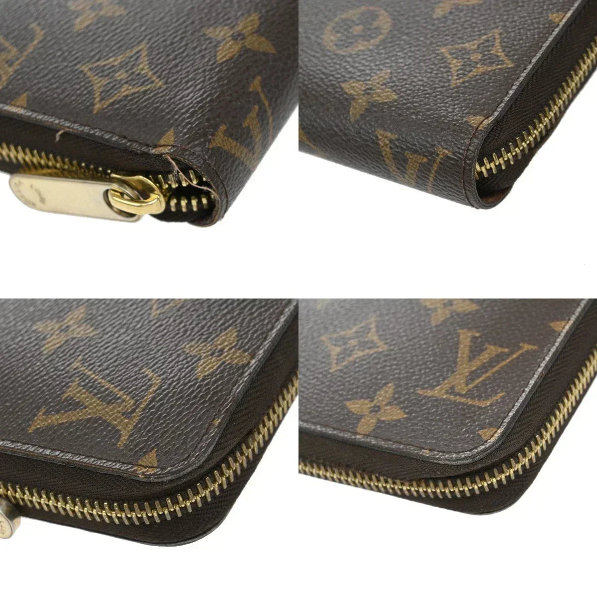 Louis Vuitton Monogram Zippy Long Wallet M60017 – Brown Leather Wallet